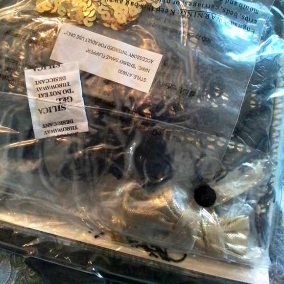 Shimmy Shake Flapper Women's Halloween Dress 🦇 Costume NWT - Picture 14 of 16